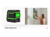 Compact 2-Line Laser Level with Automatic Green Light Projection for Precision Surveying