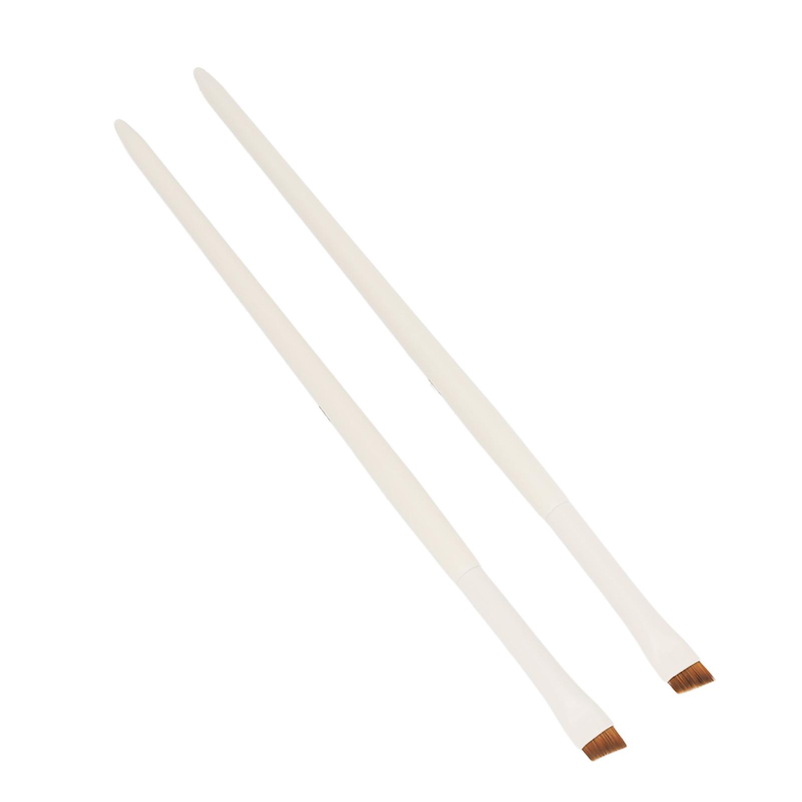 2pcs Angled Eyeliner Brush Professional Makeup Soft Hair Ultra Thin Slanted Eyeliner Brush Cosmetic Tool