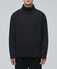 Lambswool Ribbed Turtleneck Knit [Charcoal Gray]
