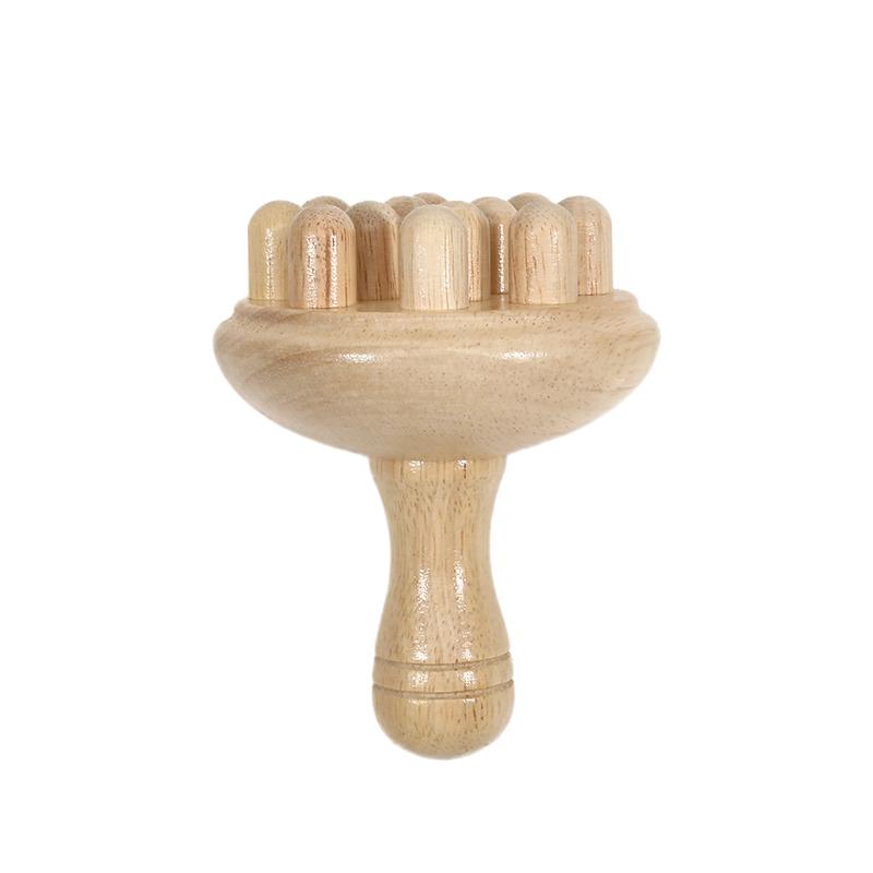 Wooden Mushroom Massager Manual Massage Tool, Wood Mushroom Massage Tools Muscle Tension Local Fat Gua Sha for Full Body Use