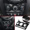Wellvie MINI Air Conditioning Vent Frame ABS Resin Cover Rim for Mini Cooper Parts and Accessories 2014-2018 F55/F56 (Carbon Fiber/1-Piece Set)