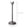 Kichvoe Paper Towel Holder Stand, Rustic Iron Bird Design, Vertical Toilet Paper Holder, for Kitchen, Bathroom, and Countertops