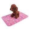 Warm Coral Fleece Paw Print Blanket for Cats and Dogs