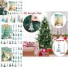 Christmas Tree Holiday Gift Set With Acrylic Ornaments For Family Festivities