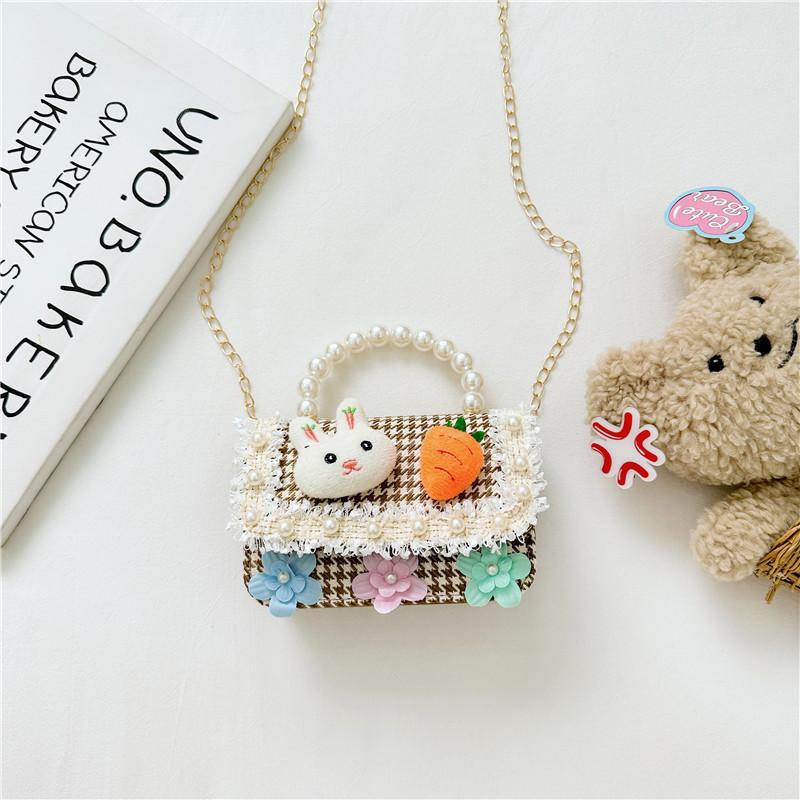 Trendy Kids Shoulder Bag Adorned With Chic Beads Ideal For Everyday Use