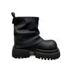 Fashion Women High Boots Platform Chunky Ankle Boots Pleated Designer 2025 Winter New Shoes Knee High Chelsea Goth Fashion Botas Mujer