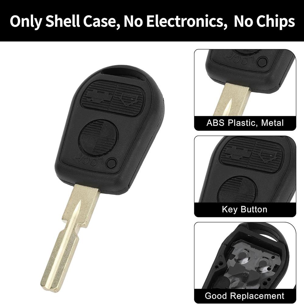 HU58 Key Housing 3 Buttons for BMW 740i 1994-2001 750iL 1994-2001 528i 1997-2000