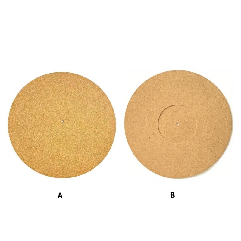 Records Player Slipmat Mats Turntables Pad Antistatic Cork NonSlip, Thick Vinyls Player Pad for Demanding Audiophiles