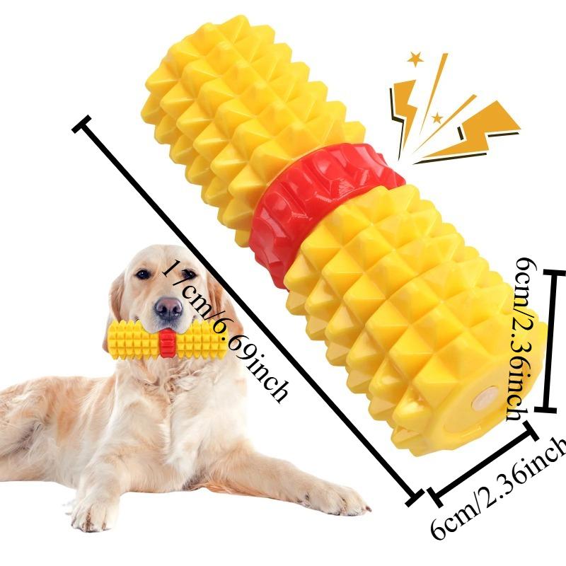 1Pcs Dog Toy Is A Highly Durable Realistic Sound-making Corn Bite Teething Stick A Perfect Stress-relieving Tool Safe Material