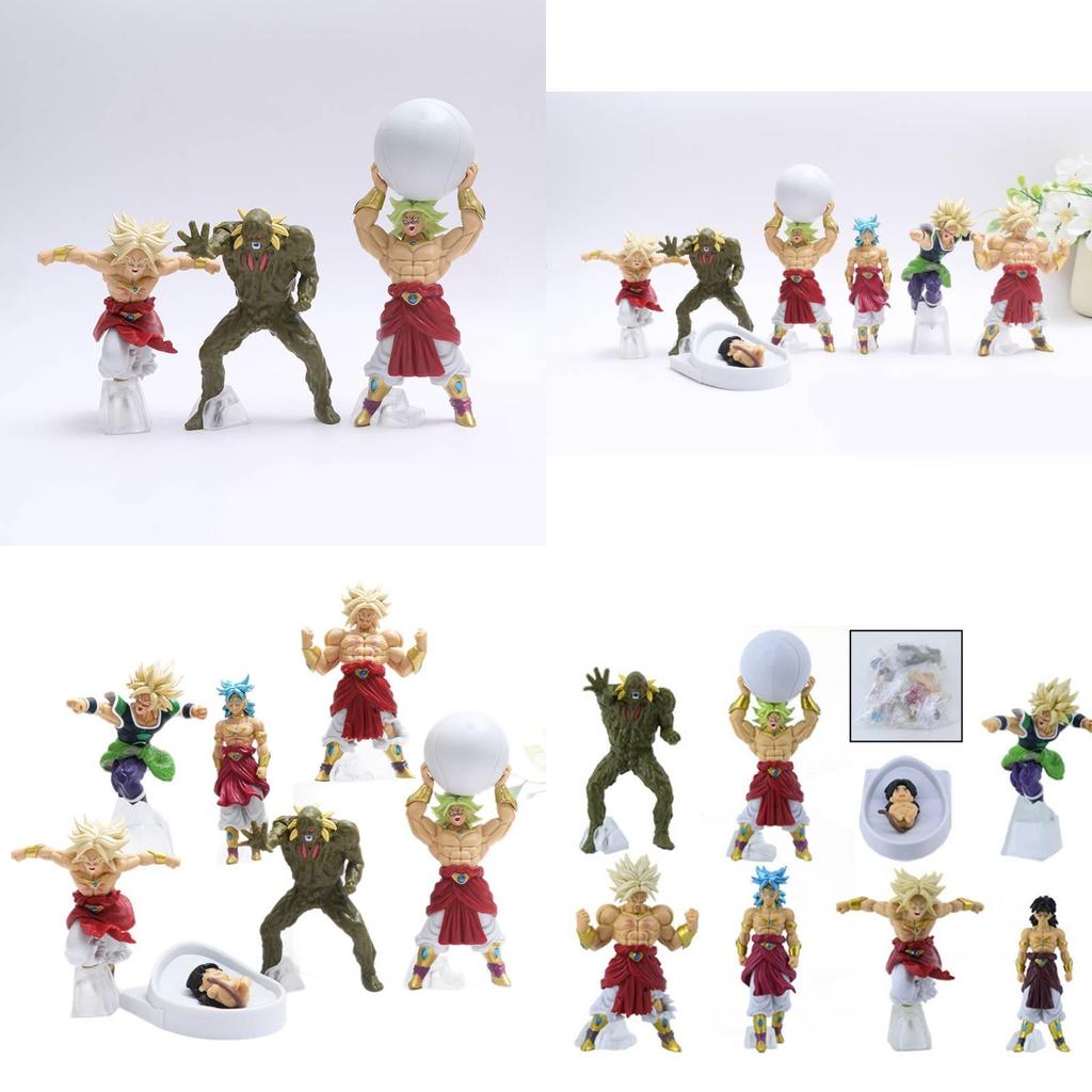 Exquisite Dragon Ball Broly Action Figures Set Of Seven With Impressive Pvc Detailing