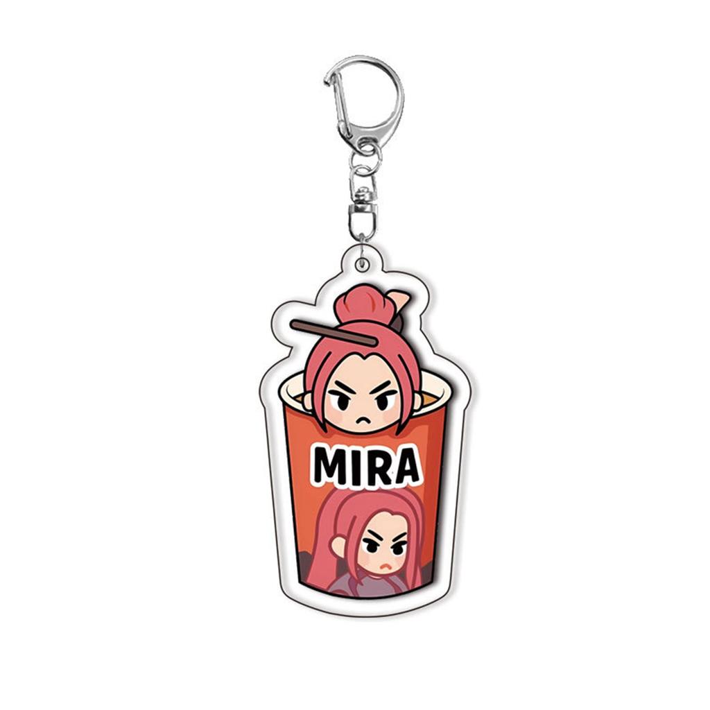 Group Acrylic Double-Sided Keychain Anime Peripheral Backpack Pendant