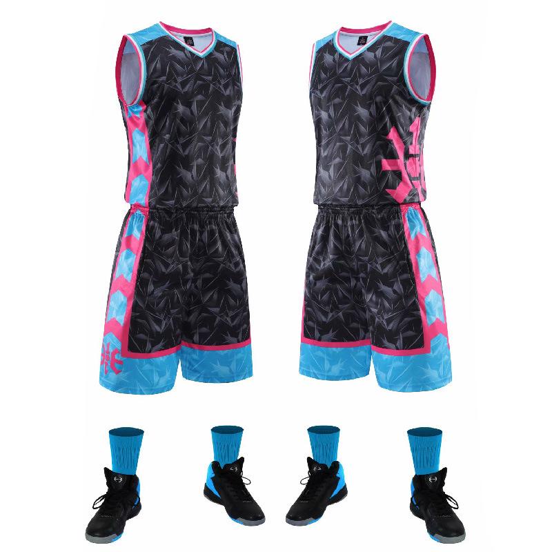 Men's College Basketball Training Jersey Set with Custom Printing & Numbering