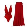Nuovo Costume da Bagno Intero Sexy 2025 con Fiori 3D e Gonna a Rete Modellante per la Pancia
