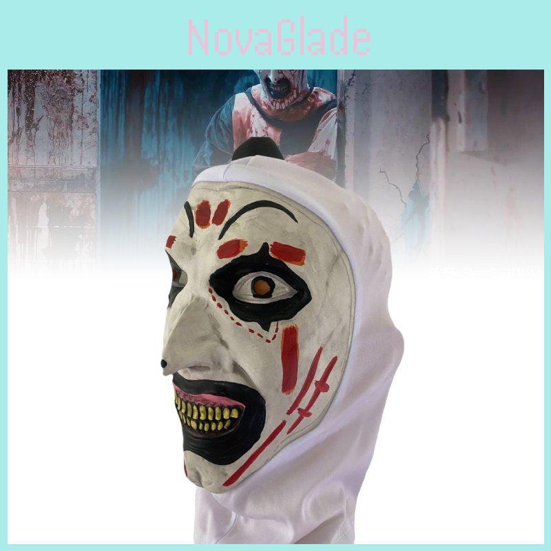 2024 New Clown Mask Headpiece Scary Latex Costume For Halloween And Party Fun