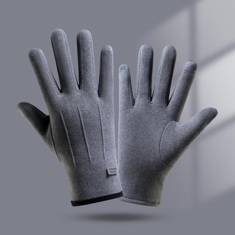 Unisex Warm Gloves Autumn Winter Touchscreen Fleece Outdoor Riding Driving Winter Thick Windproof Modal Cold Proof