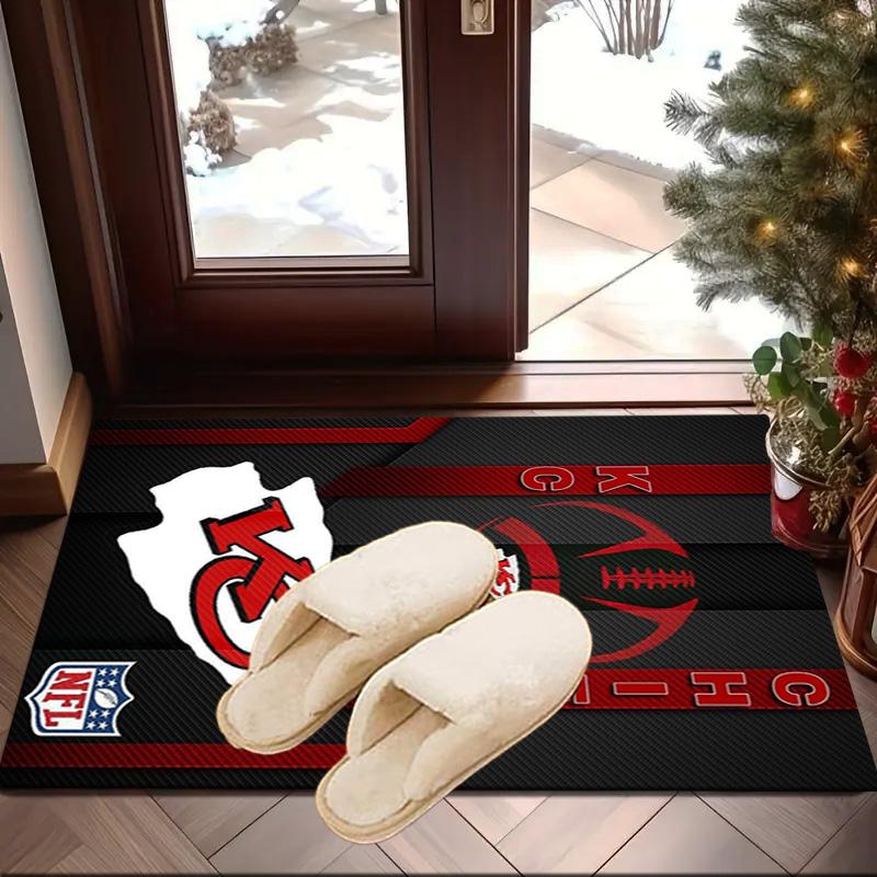 Kansas City Chiefs Football Area Rug for Office, Chair Rug, Decorative Carpet Livingroom Mat, Large Size Fan gifts Christmas gifts