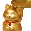 Elegantes Katzen-Skulptur Schmuckhalter und Aufbewahrungsbox Set für Wohnkultur