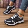 Fashion Pu Leather Platform Sport Shoes Women 2025 Crystal Decor Thick Bottom Sneakers Woman Plus Size Non Slip Casual Walking Shoes 43
