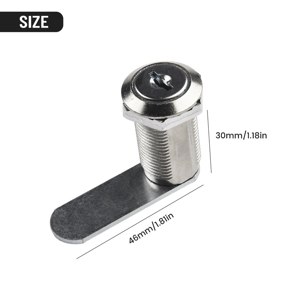 Zámek skříně s klíči Zinková slitina 16mm/20mm/25mm/30mm