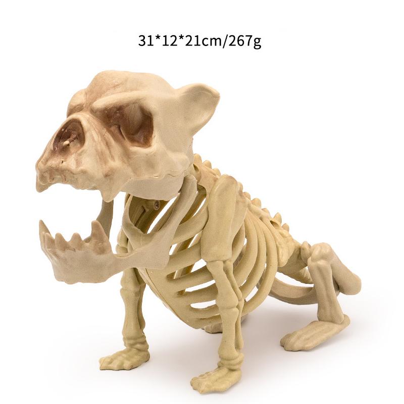 New Halloween Dog Skeleton Decoration Spooky Skeleton Animal Puppy Bones Skeleton Decoration For Halloween Indoor Outdoor