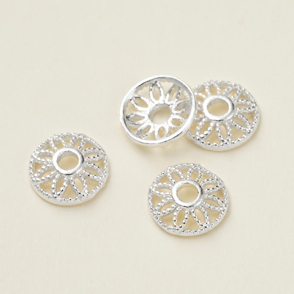 10Piece/Pack 14/18K Gold Color Plated Flower shape Beads Caps for DIY Necklace Bracelets Jewelry Making Accessories