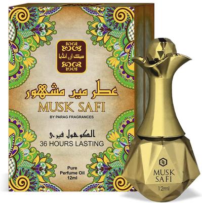 Parag Fragrances Serie Attar di lusso a lunga durata 12ml (Muschio Safi)