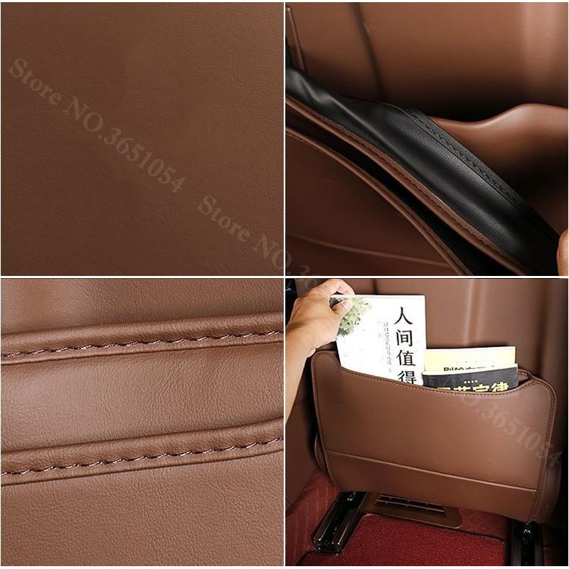 For Great Wall Tank 700 2025-2026 Car Leather Seat Back Kick Pad Rear Row Seat Protector Scratch Dirt Resistant Anti Kick Pad