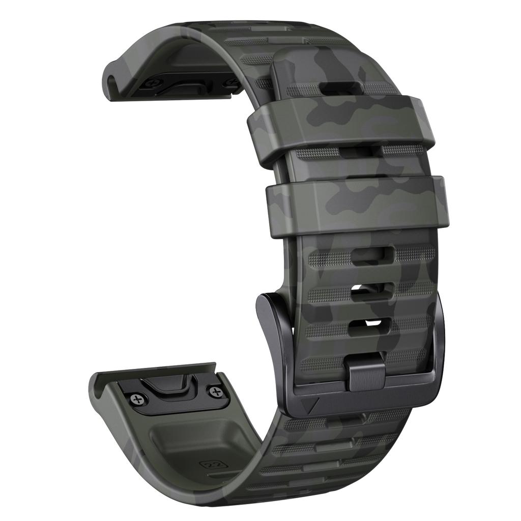 Cinturino in silicone mimetico sportivo Per orologio Garmin Fenix 7 7X Pro Solar Per Epix Pro (Generazione 2) Accessori Bracciali 47mm 51mm