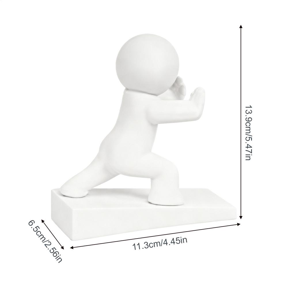 Cute Human Door Stopper Dedecorative Door Stopper Non-Slip Door Stop Wedge For Home Office Floor Bedroom Living Room