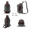 Vintage Canvas Zip Chest Bag Waterproof Men'S Crossbody Vintage Shoulder Bag Custom Men'S Unisex Crossbody Bag