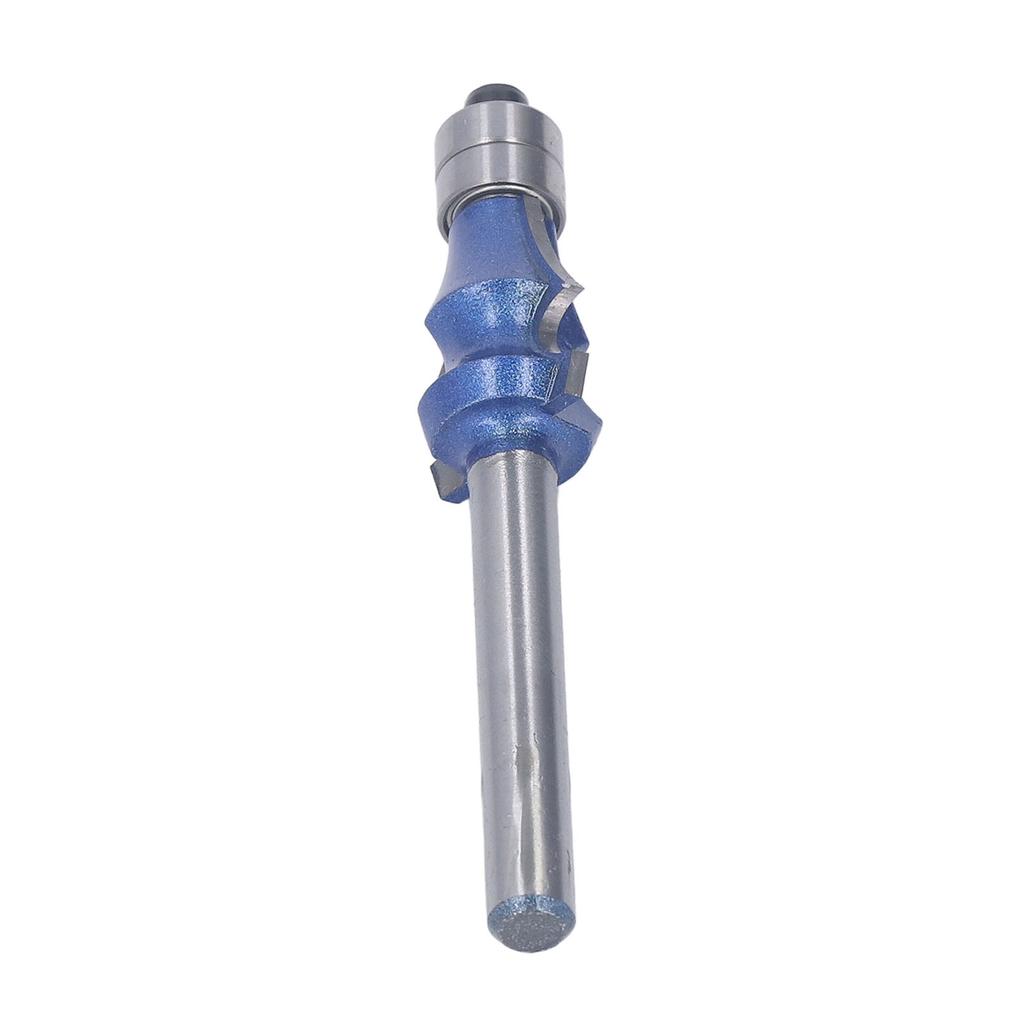 Wood Molding Router Bit 14 Shank Double Bearing Milling Cutter for Woodworking Trimming Forming