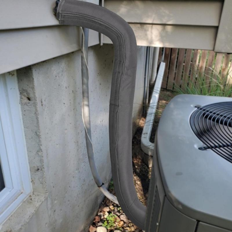 Air Conditioning Line Protector Reflective Insulation Layer Anti Tear Oxford Commercial Residential Compatibility