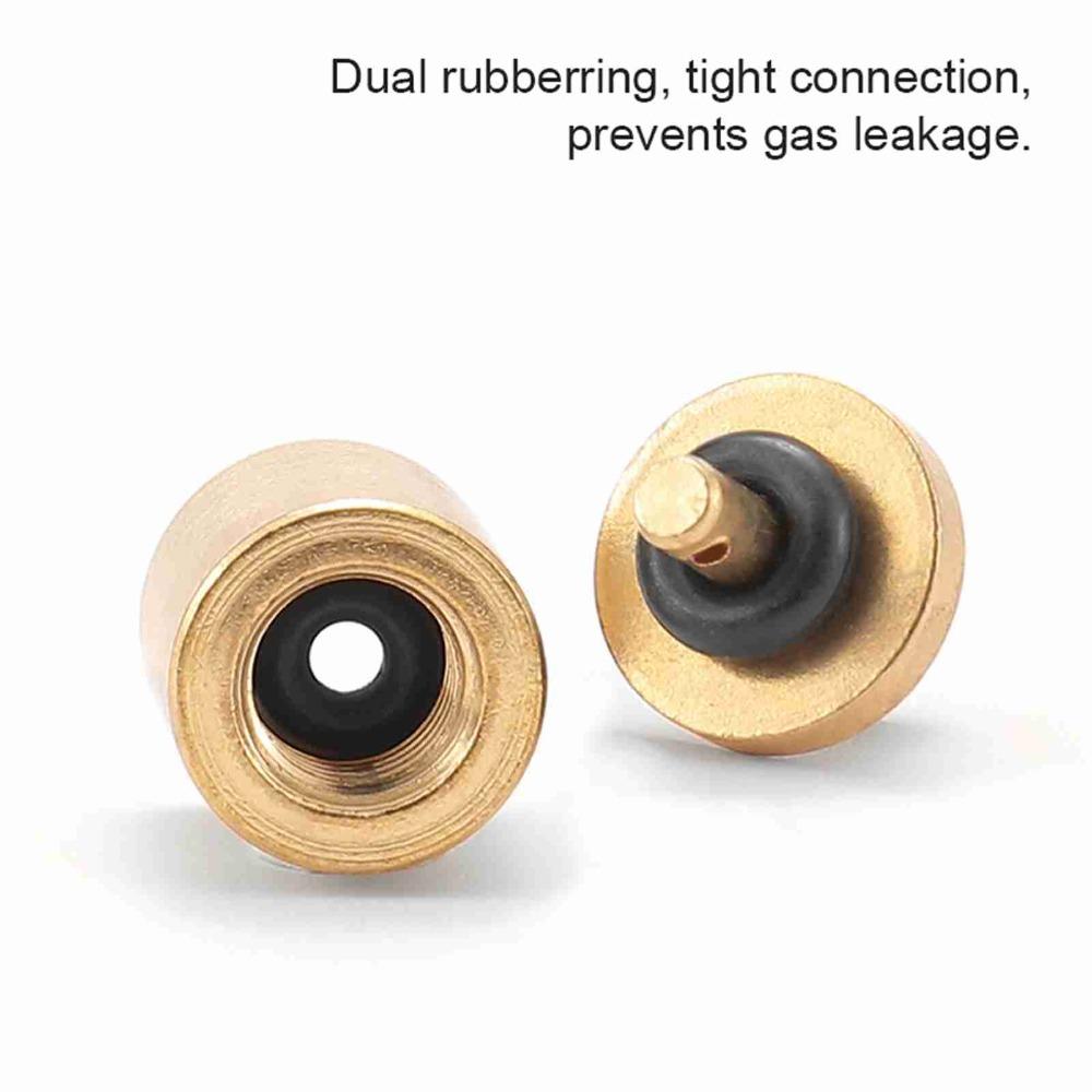 5 Pack 5 Pack Fuel Canister Filling Nozzle Connectors Portable Brass Refill Adapters  Travel