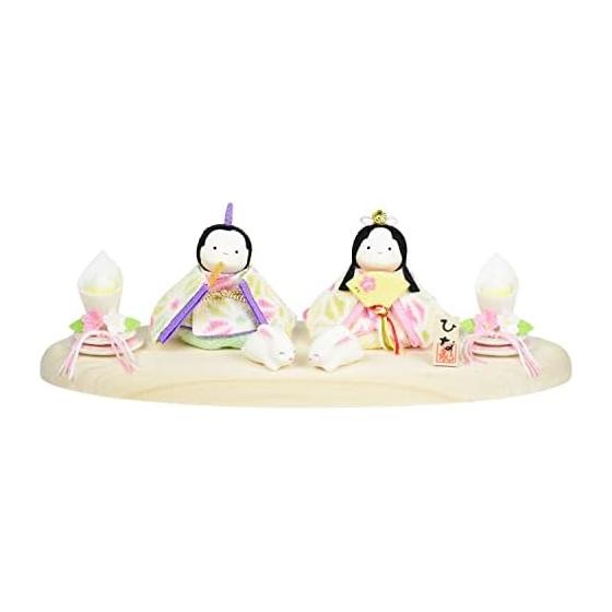Hina Doll Ryukodo Ryukodo Original Rabbit Decoration Included 2 Potty Hina Hemp Leaf Compact Prince Ornament Crepe Hina Doll Small Mini Hina Doll