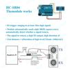 5pcs Ultrasonic Module HC-SR04 MELIFE Distance Sensor with 5pcs Mounting Bracket 2 Wire Set for Mega R3 MEGA Mega2560 Robot