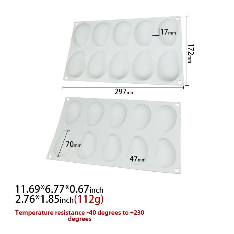 3D Mango Design Silicone Cake Molds Party Pastry Bakeware Fruit Mousse Cake Mould Kitchen Food Grade Dessert Baking Tools