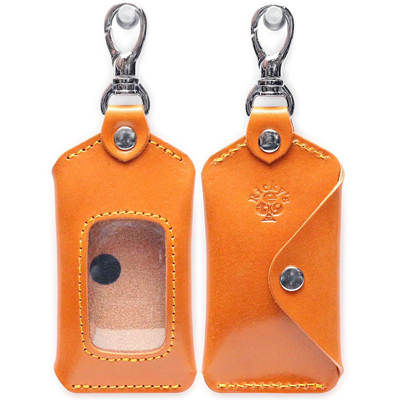 

Small Tochigi Camel Smart Key Case with Clear Fits Almost All Smart Keyless Accessory Key Entry Door Home Sankyo Genuine Made in Japan Ricky s Window,