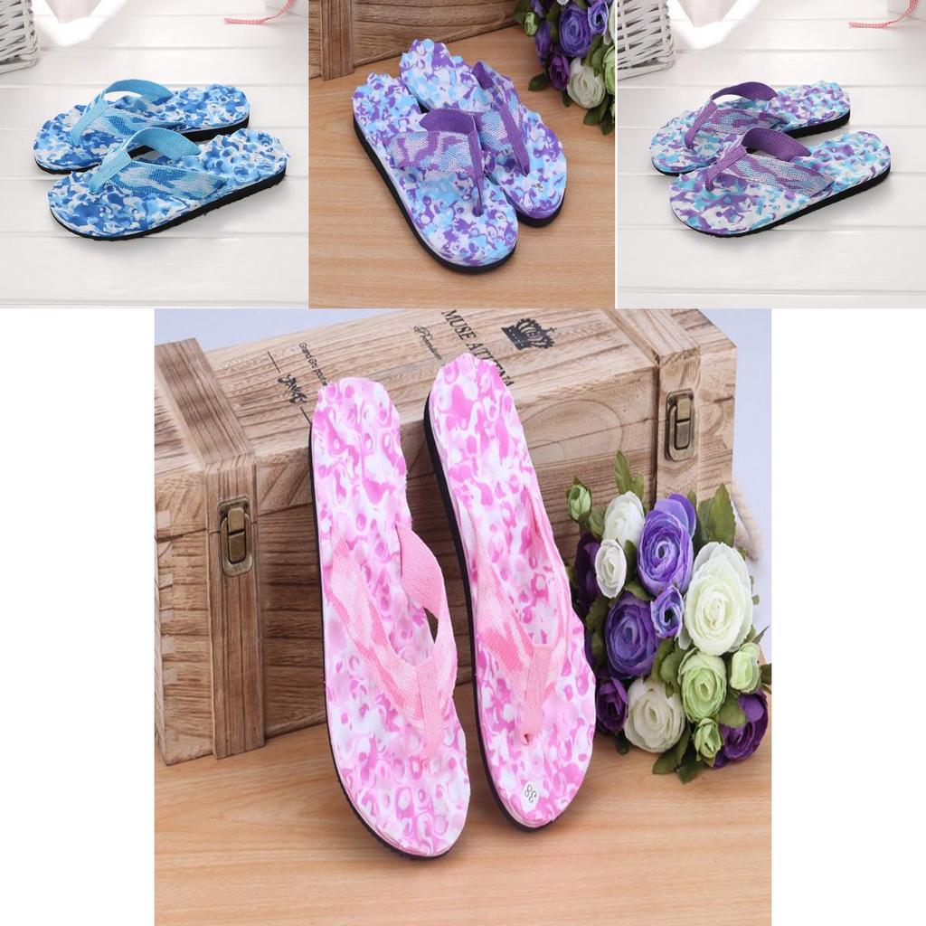Stylish 2018 Women Summer Wedge Flip Flops Shoes Sandals Featuring Low Heel And Pure Color Design