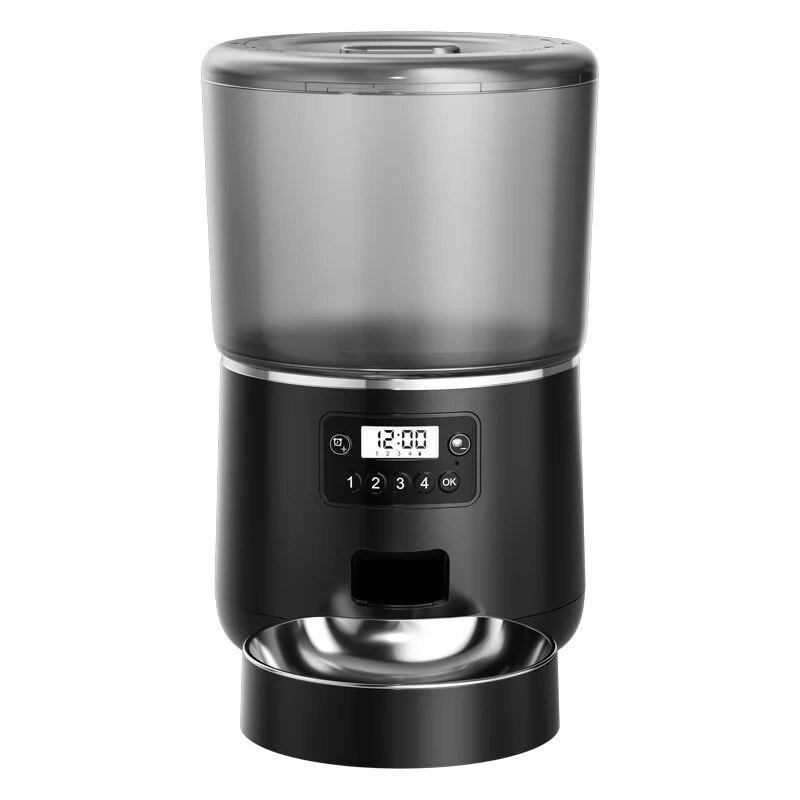 4L Automatic Cat Feeder WIFI Pet Smart Cat Food Kibble Dispenser Timer Stainless Steel Bowl Auto Feeder For Cats Dog Accessories