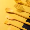 Set di Attrezzatura da Cucina in Silicone All-Inclusive da 10 Pezzi: Padella Antiaderente, Paletta da Cucina, Cucchiaio, Spatola da Frittura, Mestolo per Zuppa, Secchio di Conservazione.
