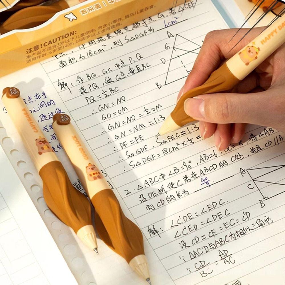 3Pcs Soft Grip Gel Pen Press Question Pen Cute Neutral Pen  Writing Stationery