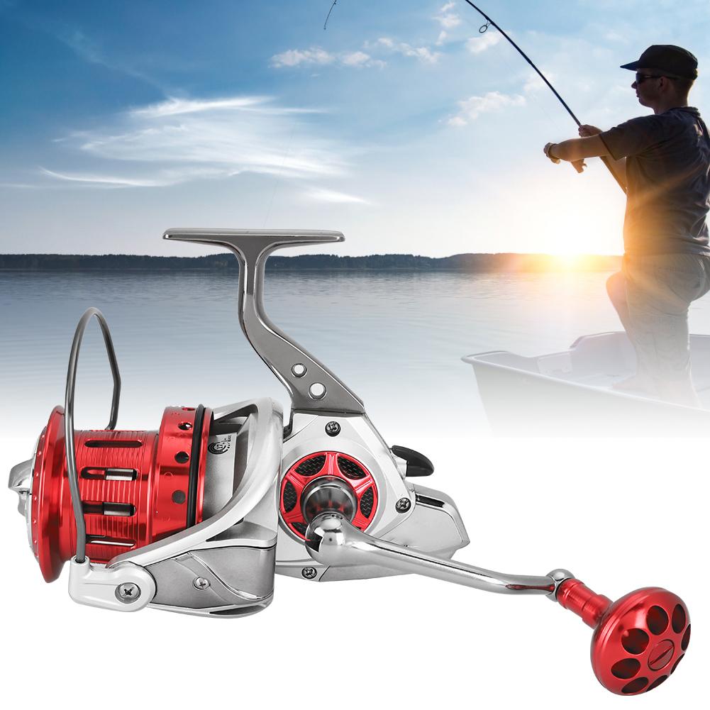 Large Metal Light Line Cup Sea Pole Spinning Reel Wheel with 18 Shaft Folded HandleTS8000