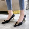 High Heels Autumn New with Skirt Stiletto Design Sense Niche Temperament Celebrity Pointed Single Shoes