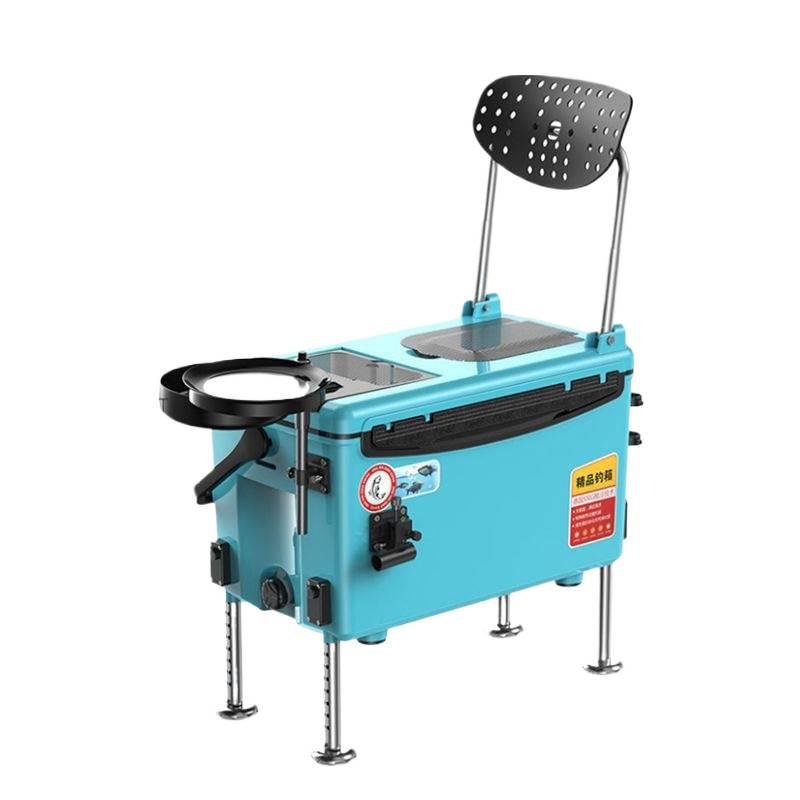 2026 Multi-functional Fishing Box with Four-legged Liftable Table and Seat
