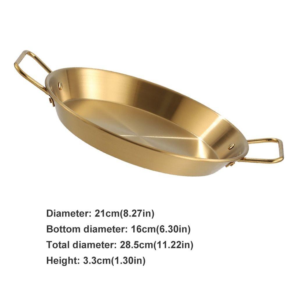 Nepřilnavá paellová pánev Nerezová plochá pánev Nádobí Pánev na smažení Venkovní kempování