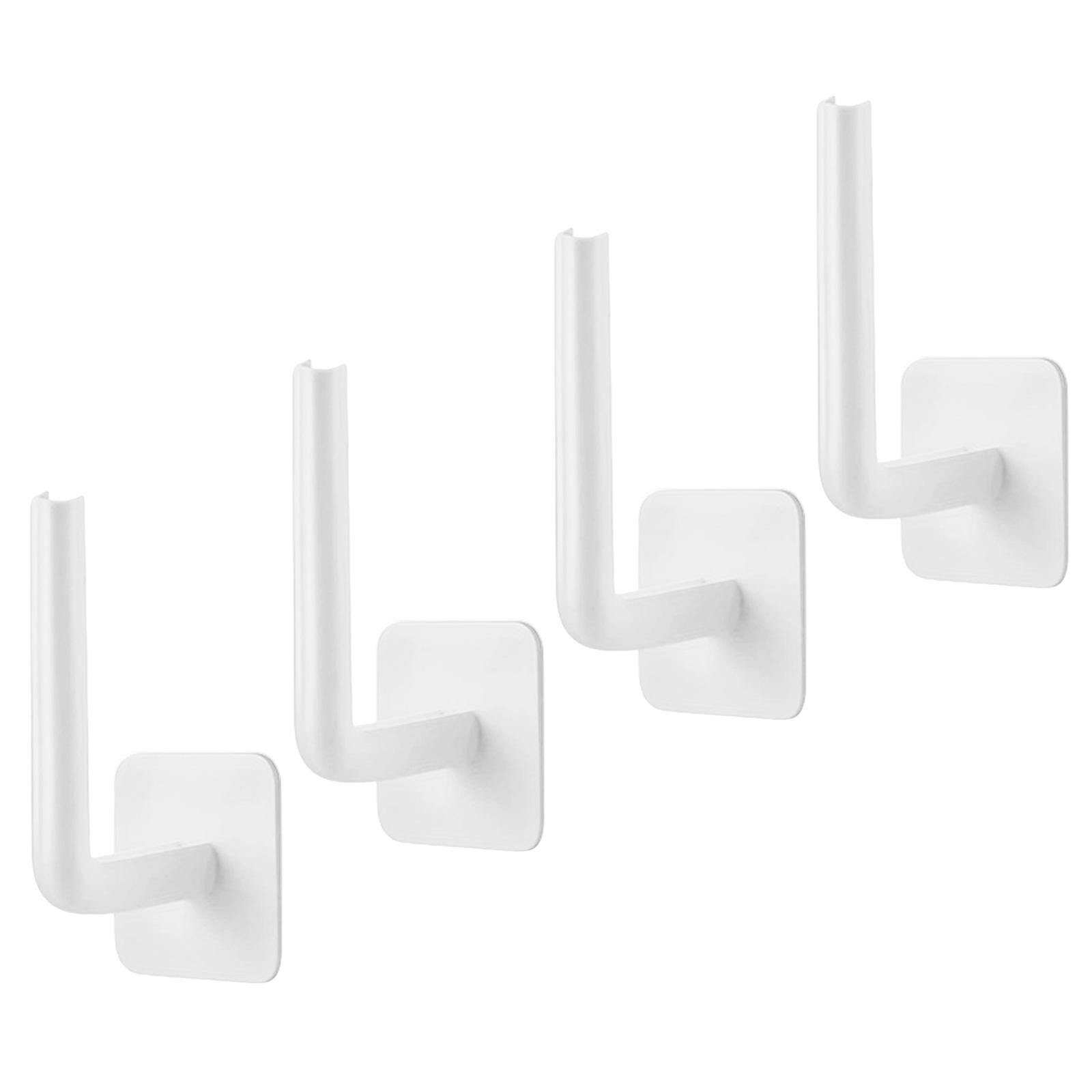 

Multipurpose Strong Hook Plastic Baseball Caps Holders L-Shape Hat Hangers Strong Adhesive Hat Racks Organizers 4PC