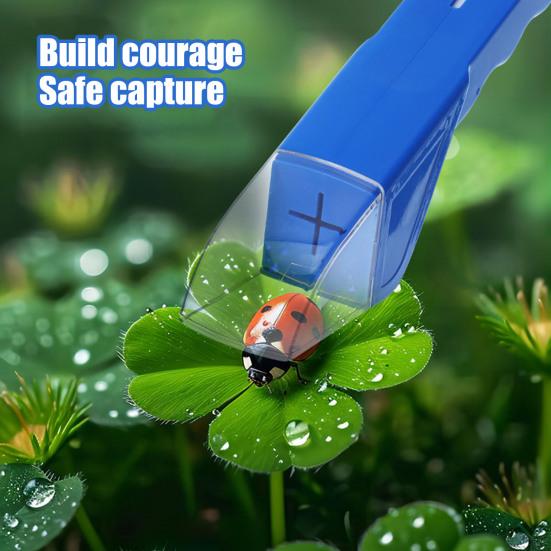 Mänsklig Insektsfångare Kontaktlös Spindel Fångare med Skjutstängning Levande Insektsfångare Säker Insektsobservationsleksak för Barn Och Vuxna Trädgård Gård