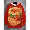 Child Sweatshirt Christmas Hoodie Cartoon Kawaii Santa Claus Print Sweatshirt for Girls Funny Holiday Party Clothes for Children