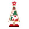 Christmas Ornament Santa Claus Snowman Elk Wooden Tree Desktop Decoration Festive Atmosphere Party Decor