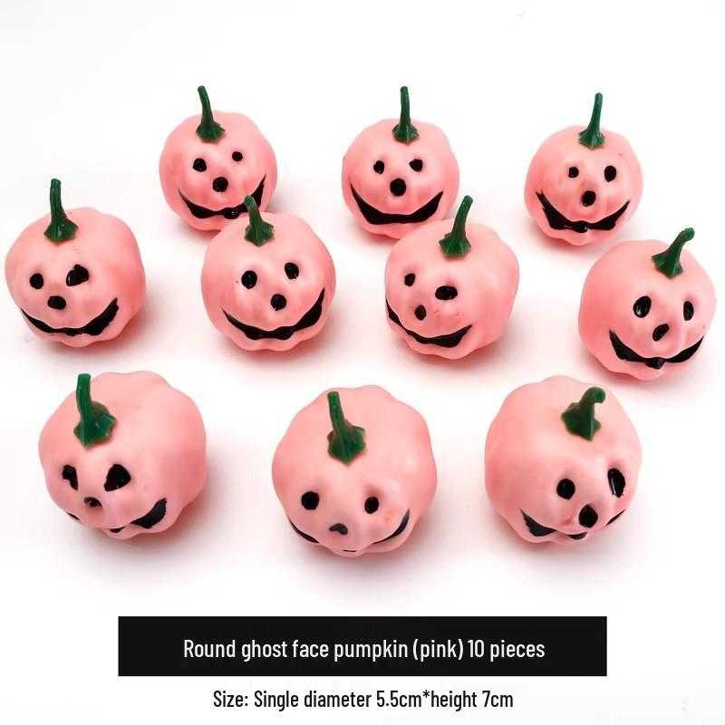 Handmade Halloween Ghost Face Pumpkin Bouquet Floral Art DIY Accessories